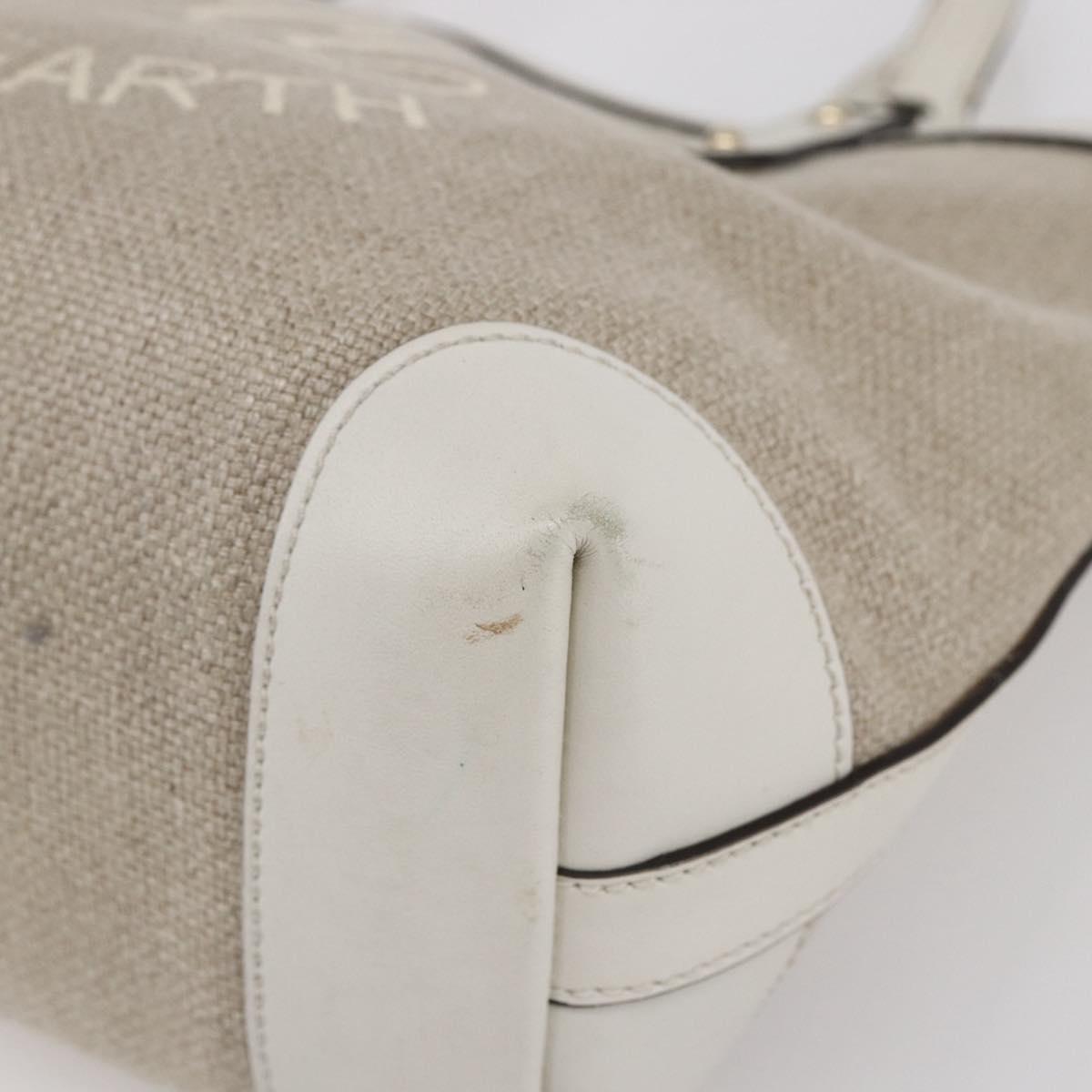 GUCCI Gucci Craft Hand Bag Canvas Beige Gold 269878 Auth 154666