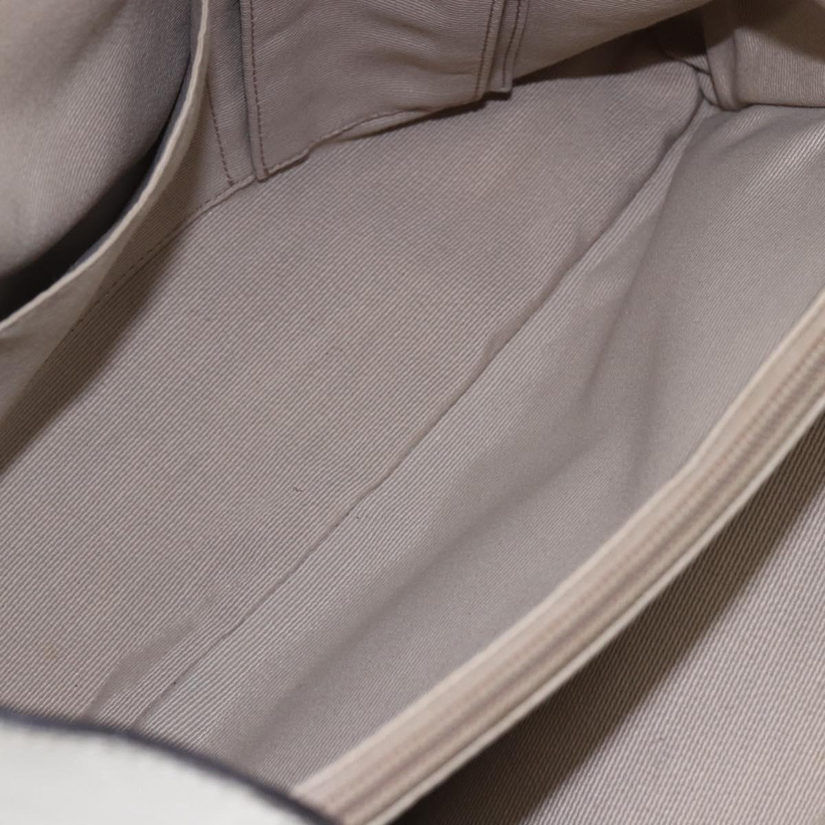 Salvatore Ferragamo Vala Hand Bag Leather Ivory Auth 154681