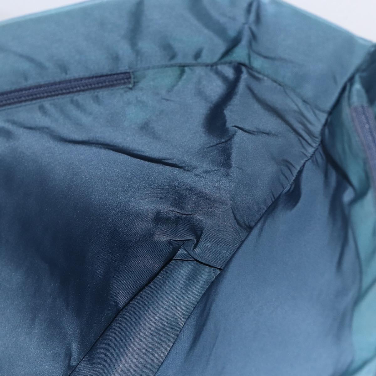 PRADA Shoulder Bag Nylon Light Blue Silver Auth 154696