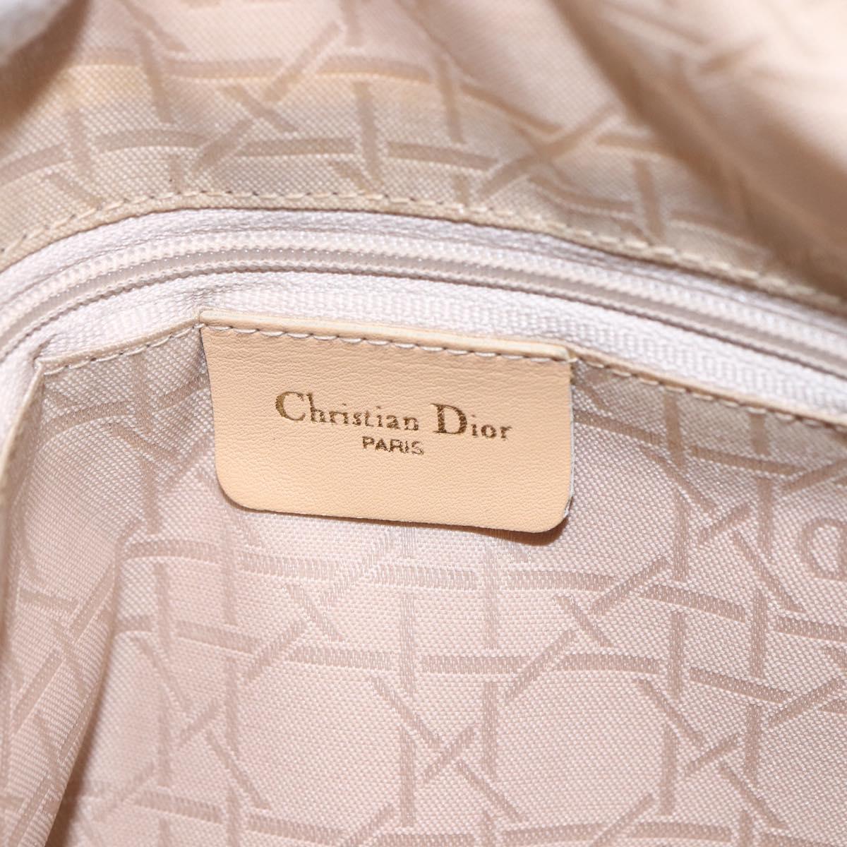 Christian Dior Micro bag Hand Bag Leather 2way Light Blue Gold Auth 154733V