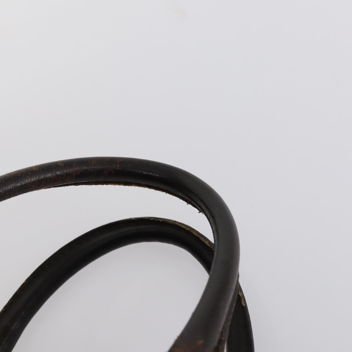 Christian Dior Trotter Canvas Boston Bag Beige Gold Auth 154737