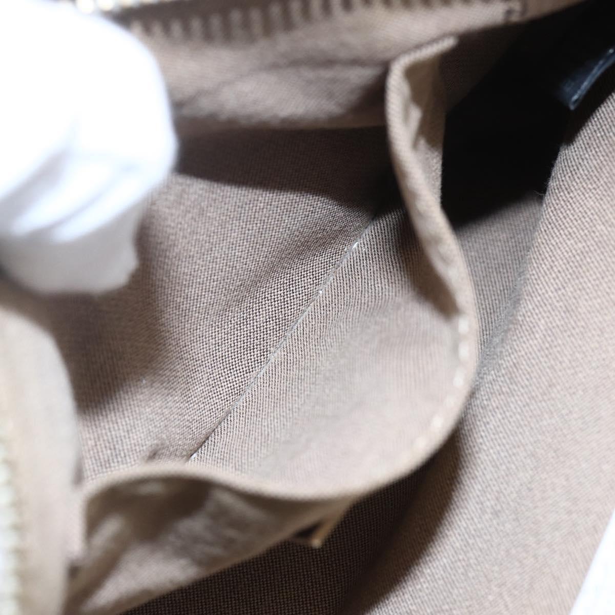 FENDI Zucca Canvas Accessory Pouch Coated Canvas Multicolor Gold Auth 154752