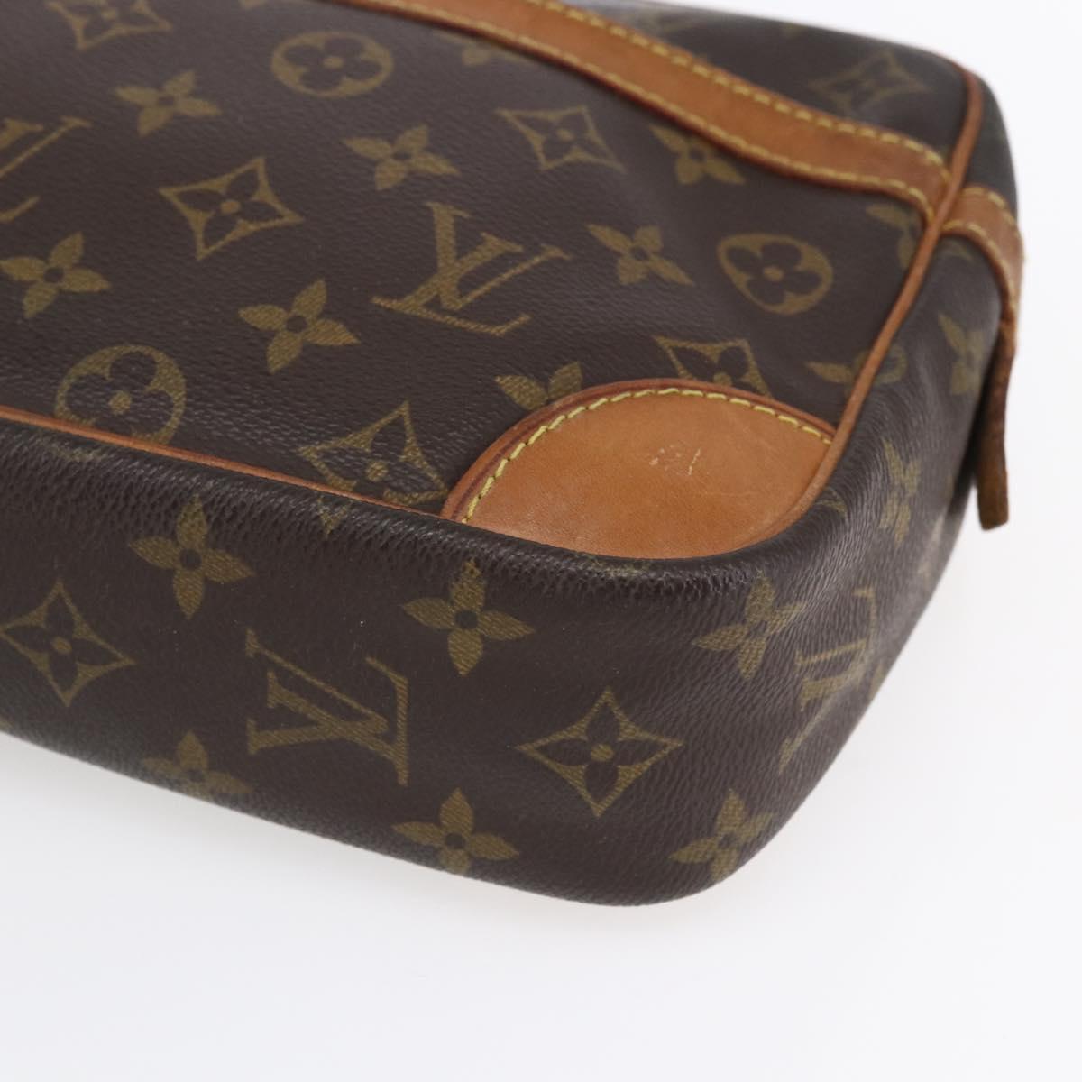 LOUIS VUITTON Monogram Compiegne 28 Clutch Bag M51845 LV Auth 154779
