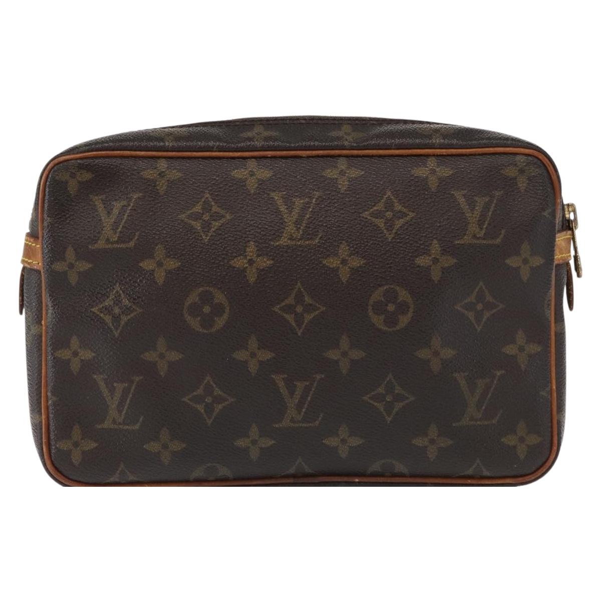 LOUIS VUITTON Monogram Compiegne 23 Clutch Bag M51847 LV Auth 154781