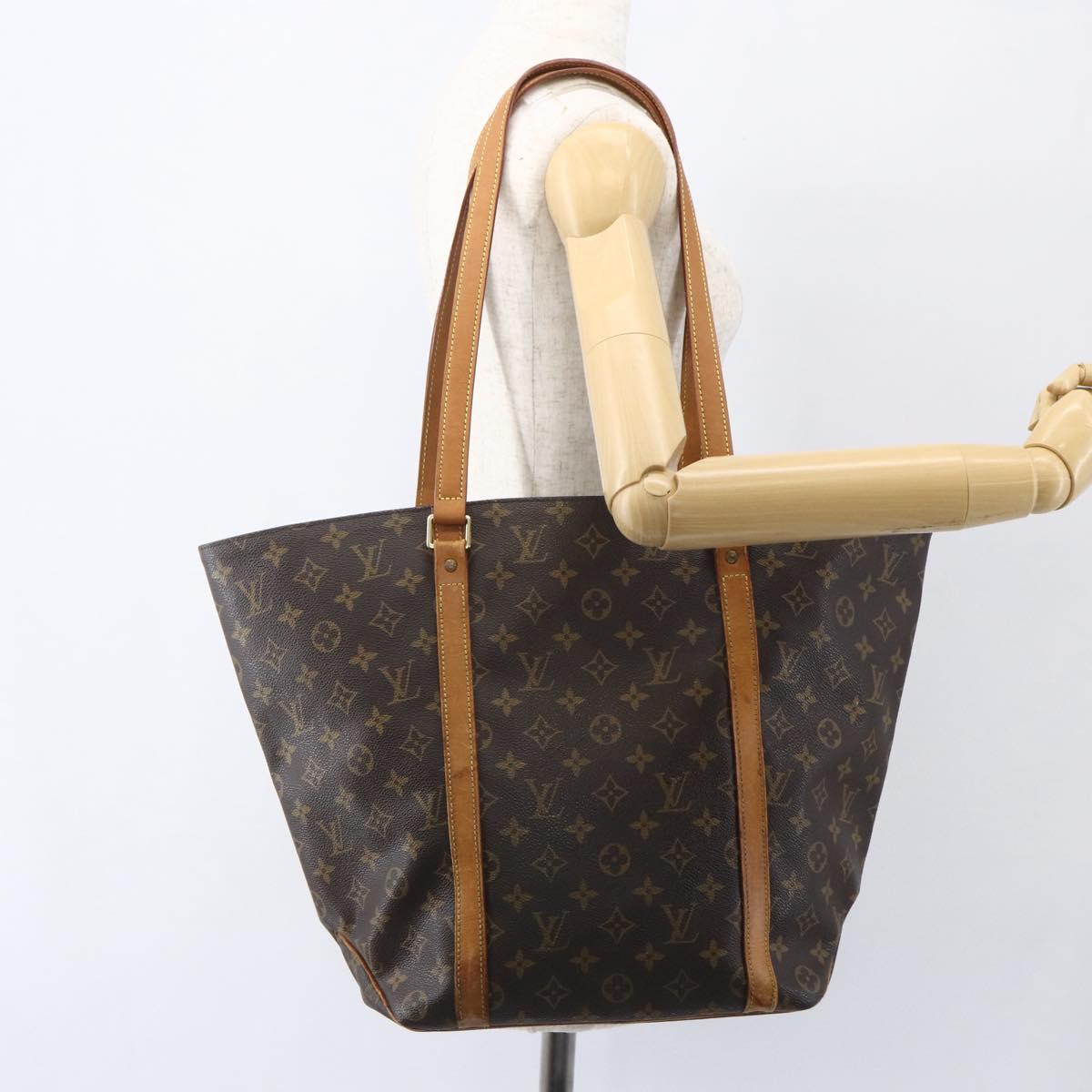 LOUIS VUITTON Monogram Sac Shopping Tote Bag M51108 LV Auth 154784