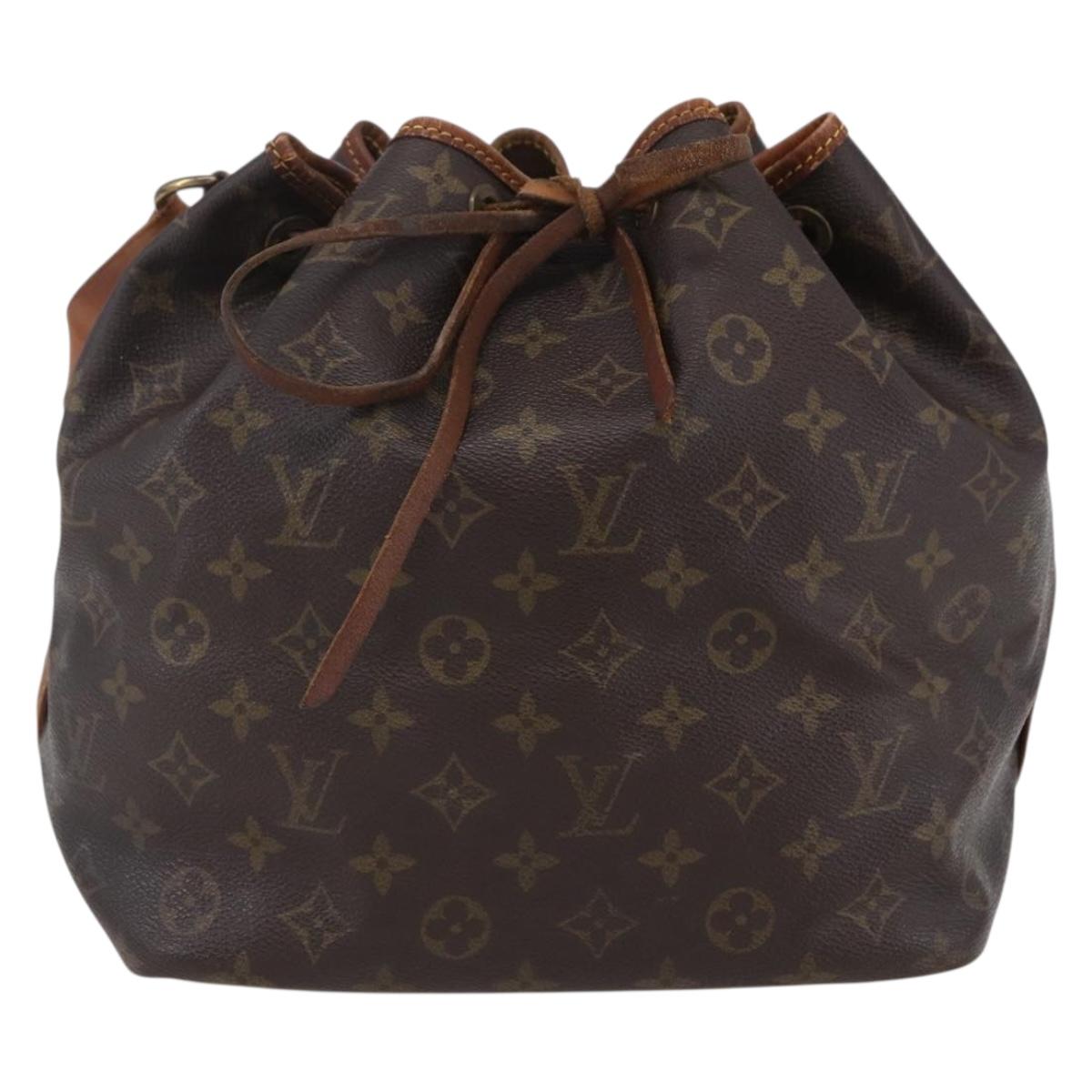 LOUIS VUITTON Monogram Petit Noe Shoulder Bag M42226 LV Auth 154786