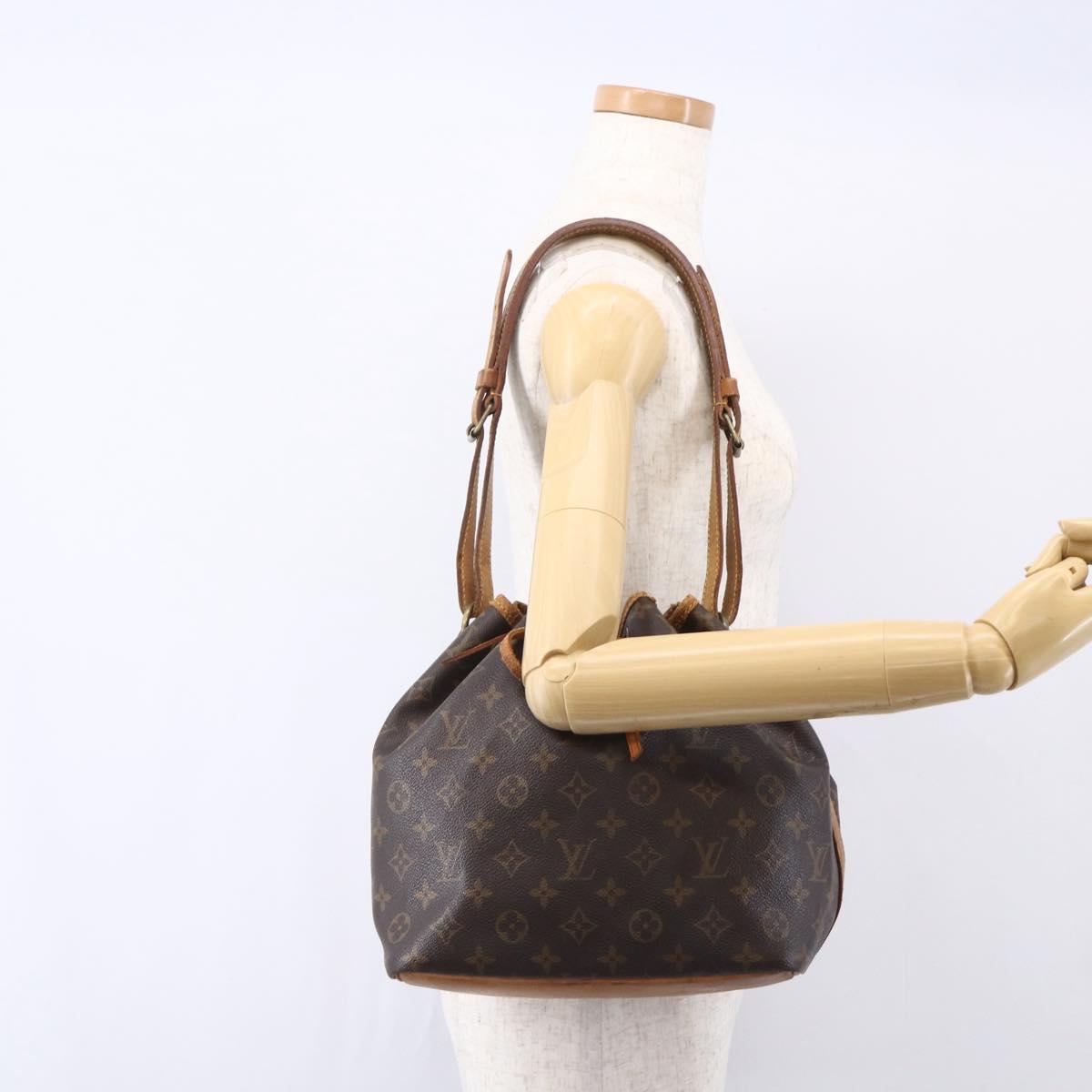 LOUIS VUITTON Monogram Petit Noe Shoulder Bag M42226 LV Auth 154787