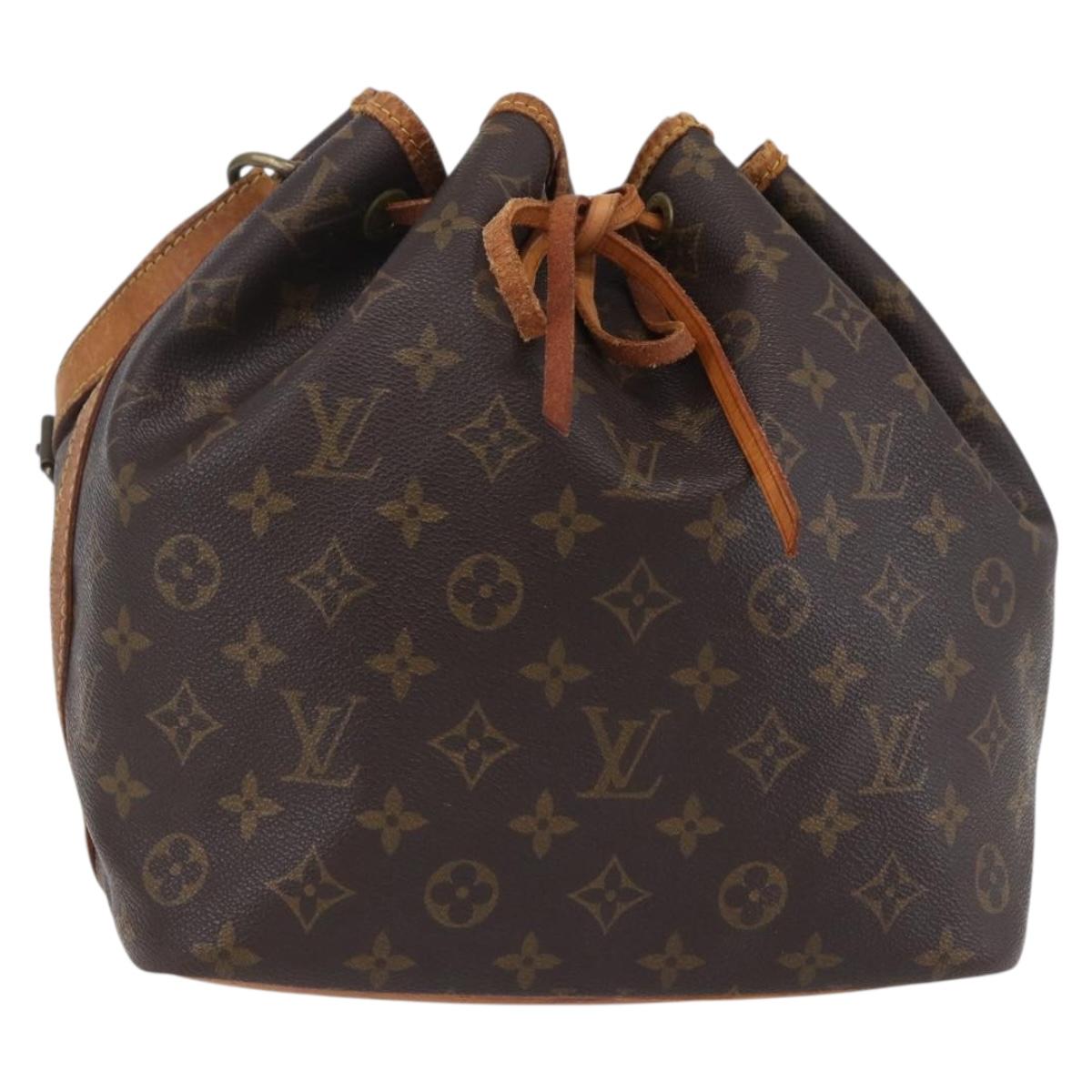 LOUIS VUITTON Monogram Petit Noe Shoulder Bag M42226 LV Auth 154787