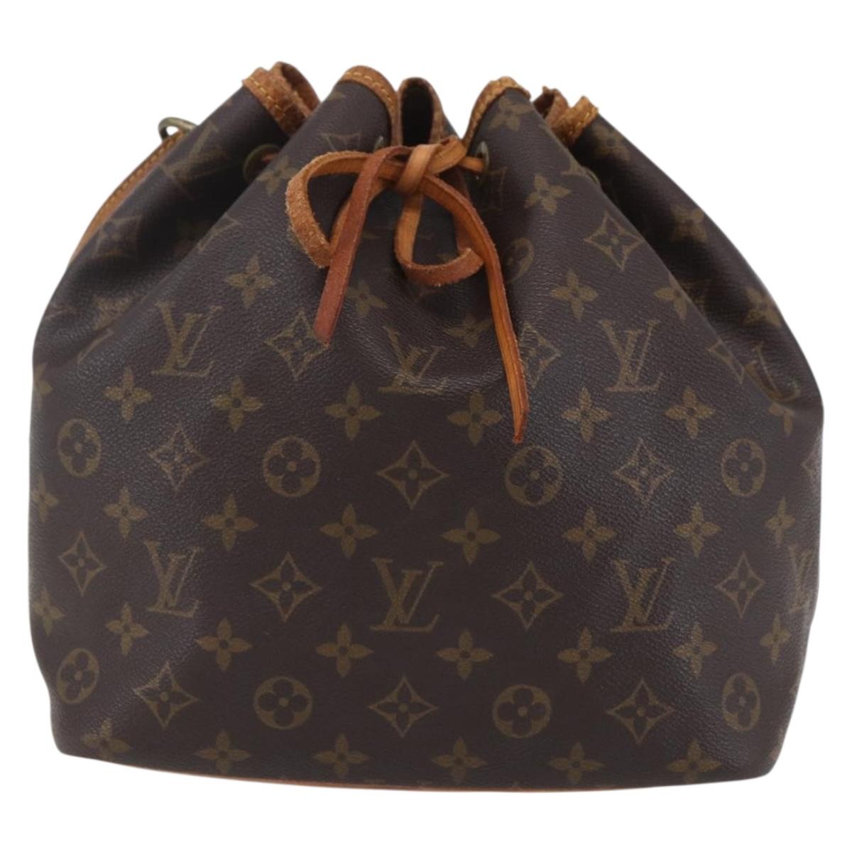 LOUIS VUITTON Monogram Petit Noe Shoulder Bag M42226 LV Auth 154787