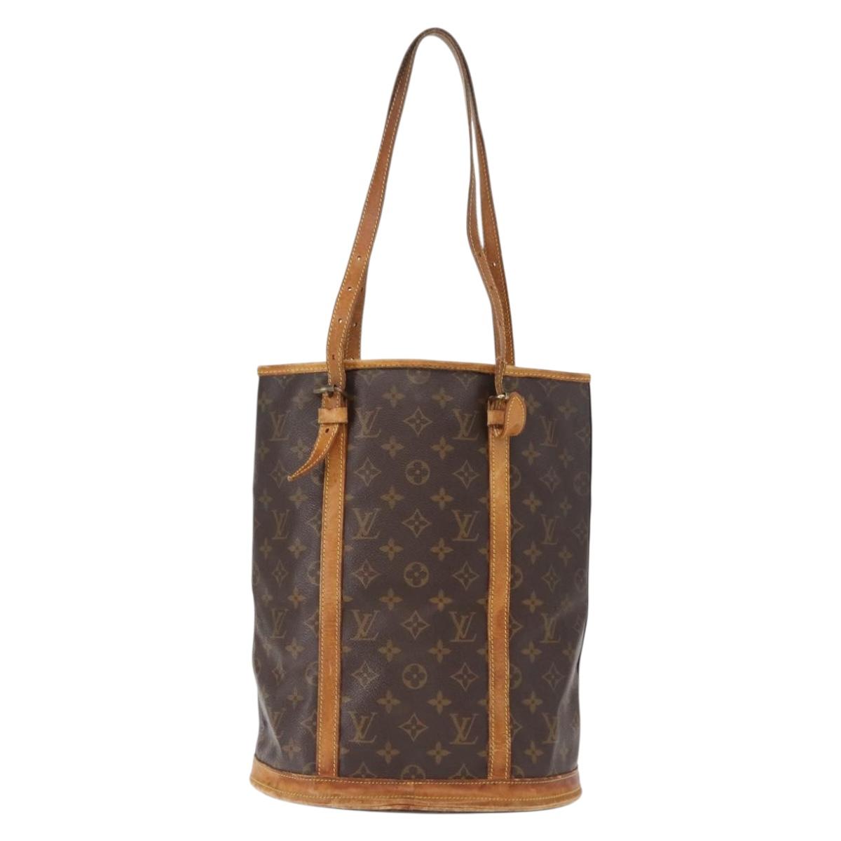 LOUIS VUITTON Monogram Bucket GM Shoulder Bag M42236 LV Auth 154791