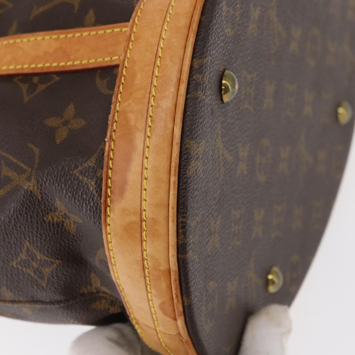 LOUIS VUITTON Monogram Bucket GM Shoulder Bag M42236 LV Auth 154794