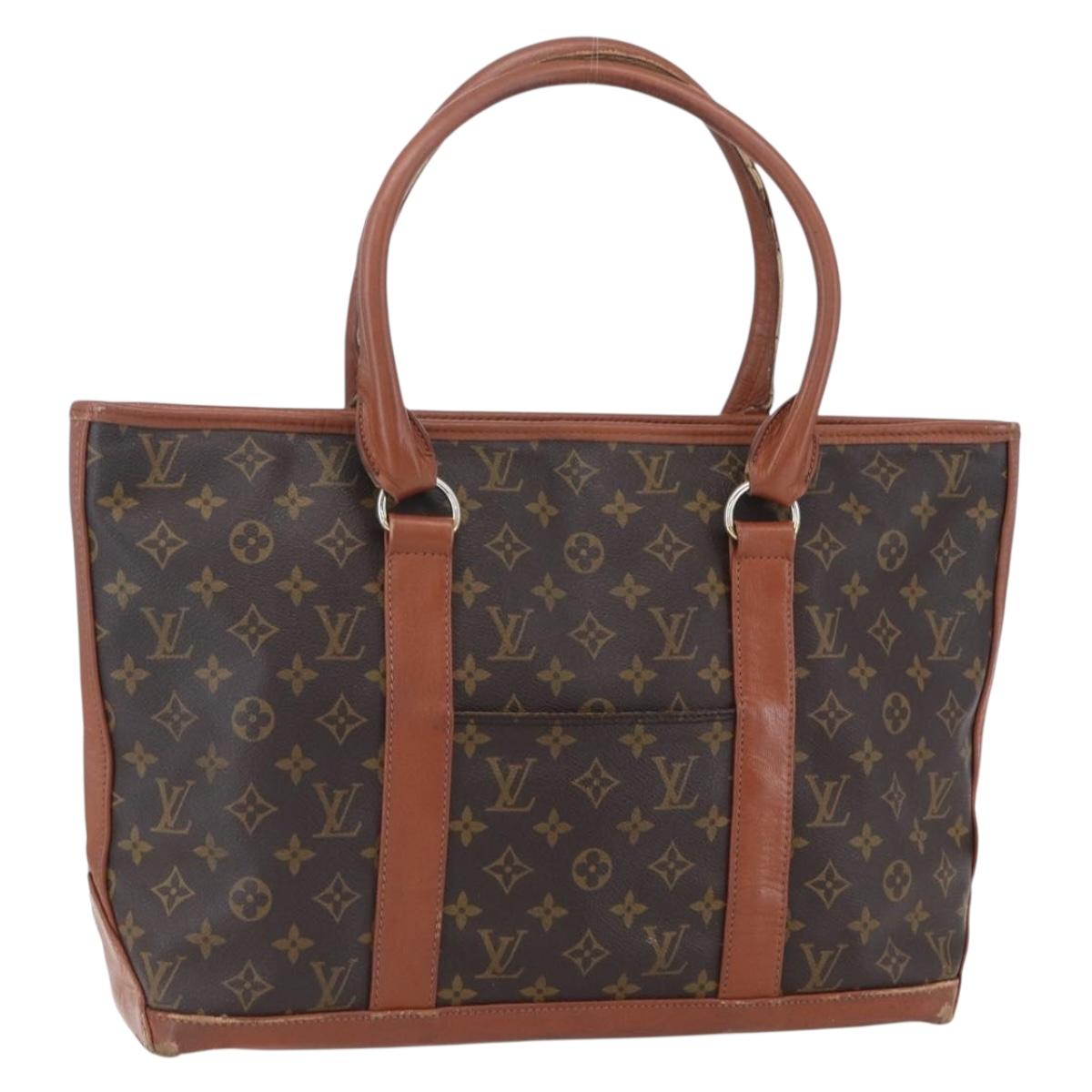 LOUIS VUITTON Monogram Sac Weekend PM Hand Bag M42425 LV Auth 154798