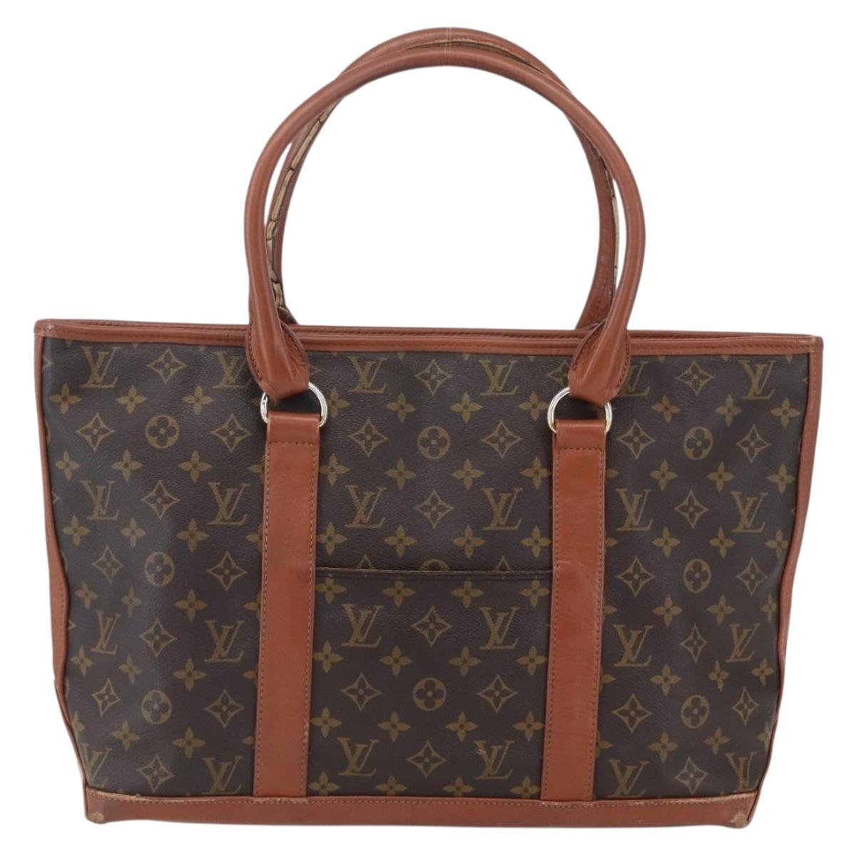 LOUIS VUITTON Monogram Sac Weekend PM Hand Bag M42425 LV Auth 154798