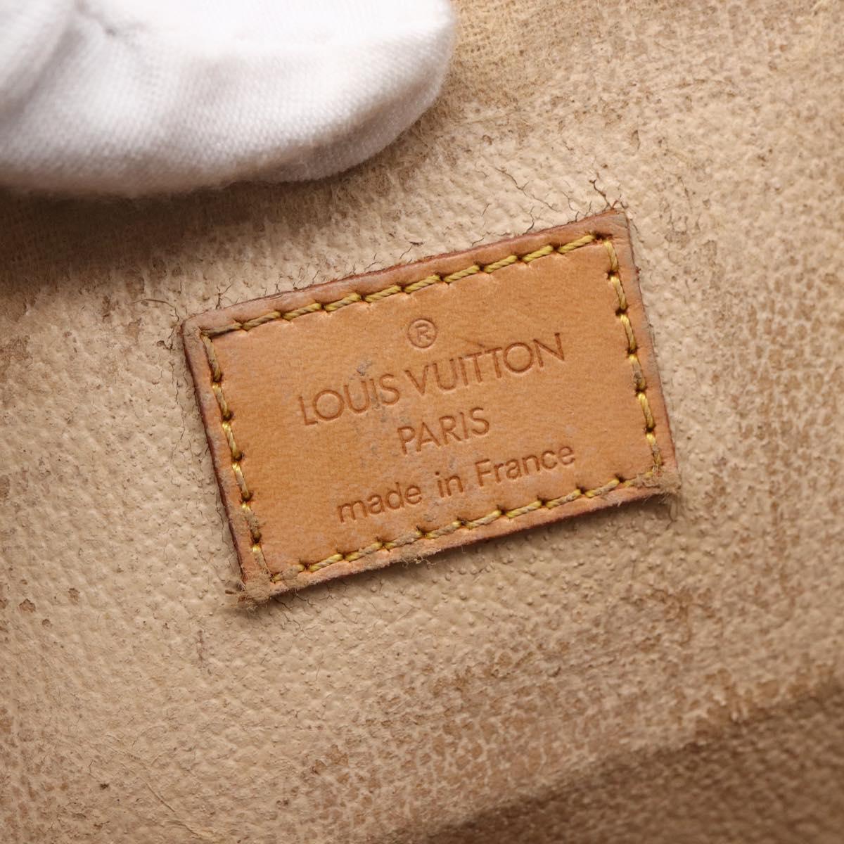 LOUIS VUITTON Monogram Sac Plat Hand Bag M51140 LV Auth 154802