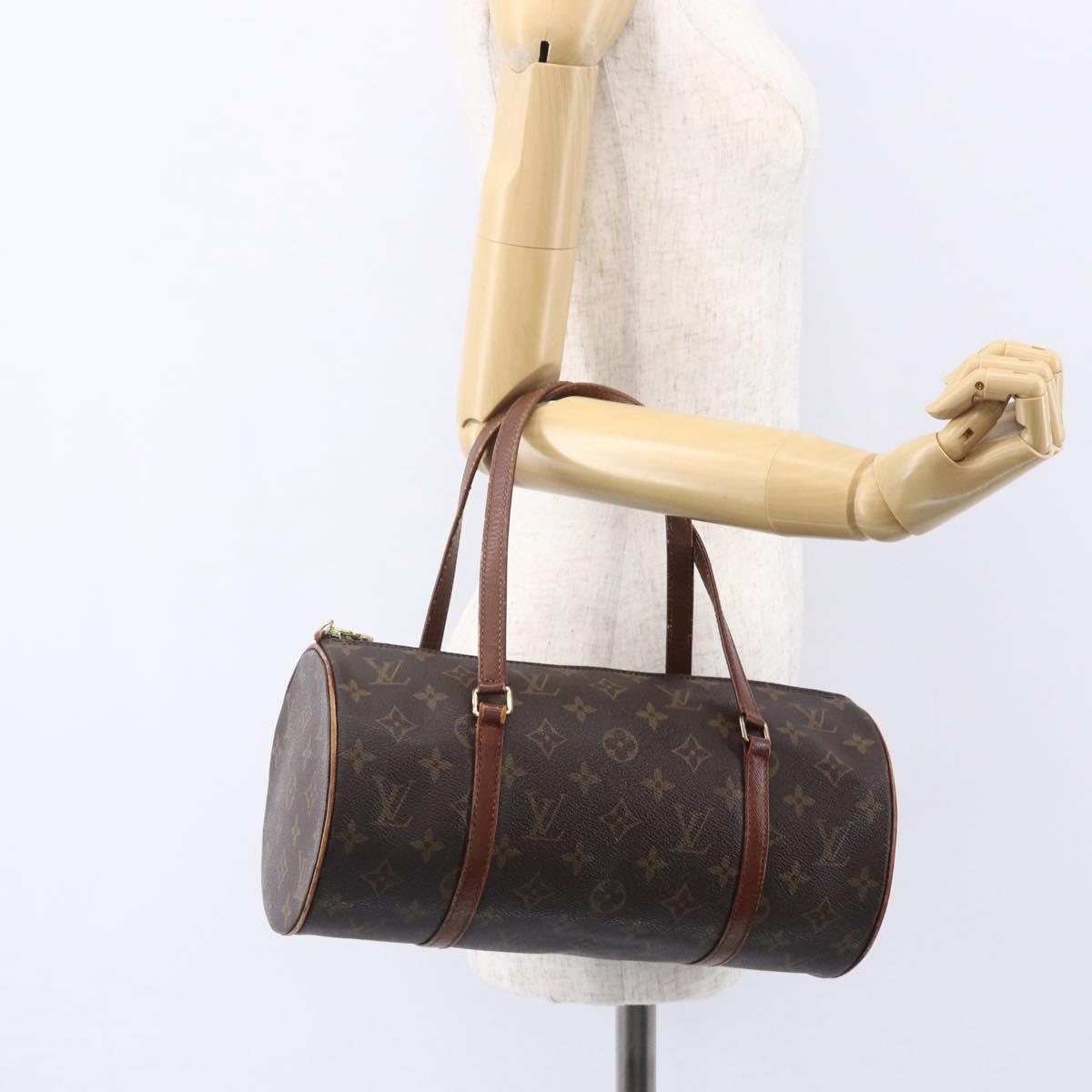 LOUIS VUITTON Monogram Papillon 30 Hand Bag M51385 LV Auth 154803