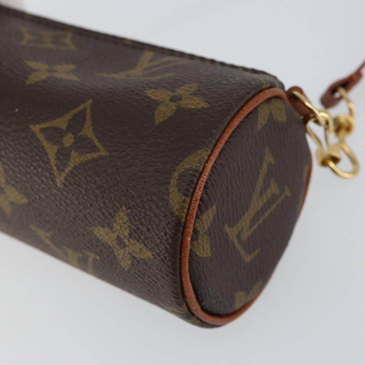 LOUIS VUITTON Monogram Papillon Pouch LV Auth 154806