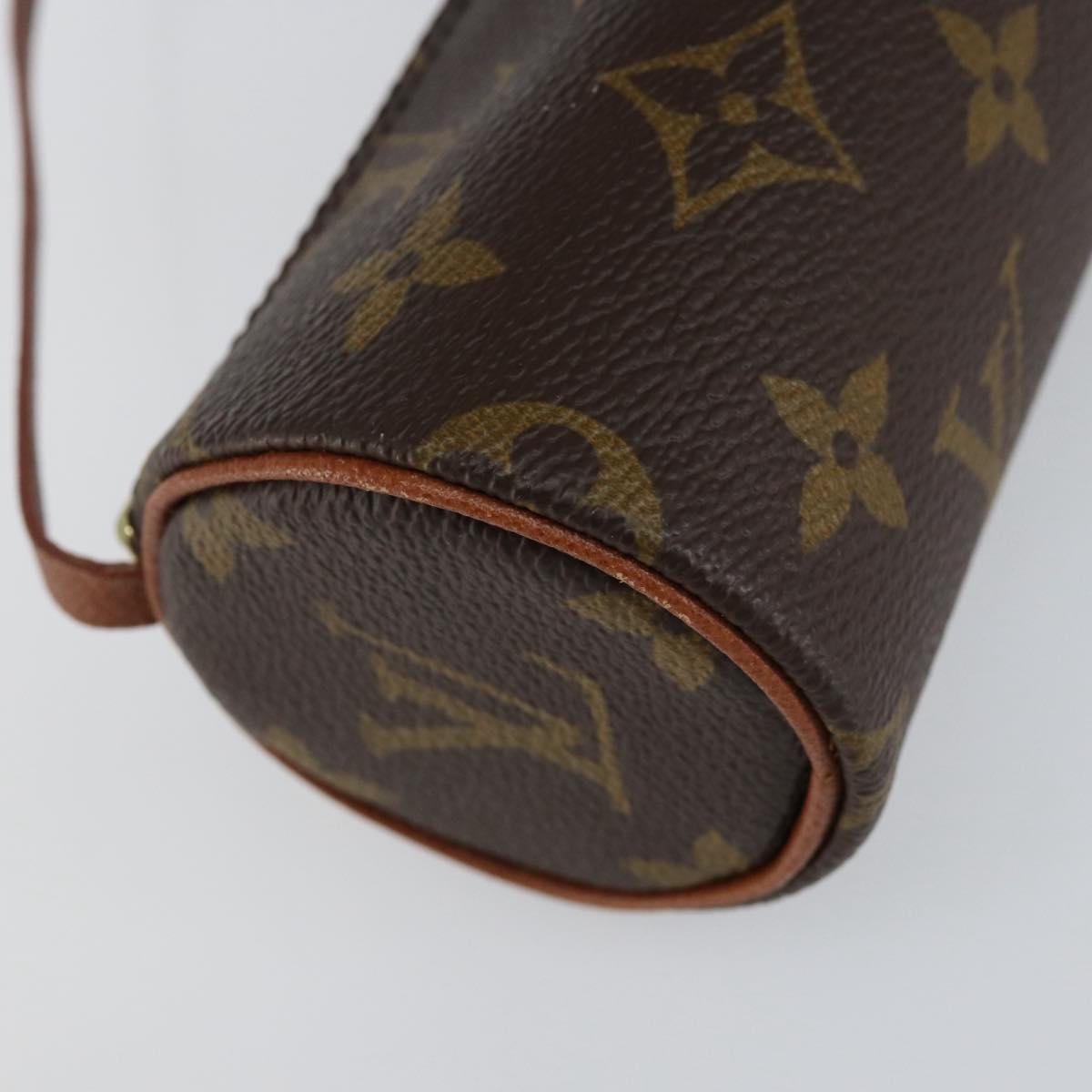 LOUIS VUITTON Monogram Papillon Pouch LV Auth 154806