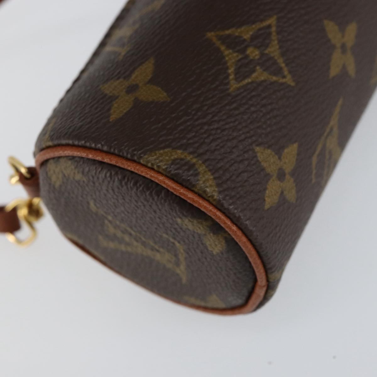 LOUIS VUITTON Monogram Papillon Pouch LV Auth 154806