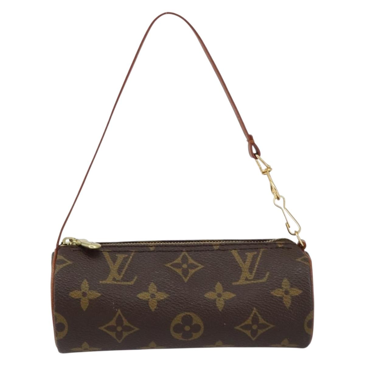 LOUIS VUITTON Monogram Papillon Pouch LV Auth 154806