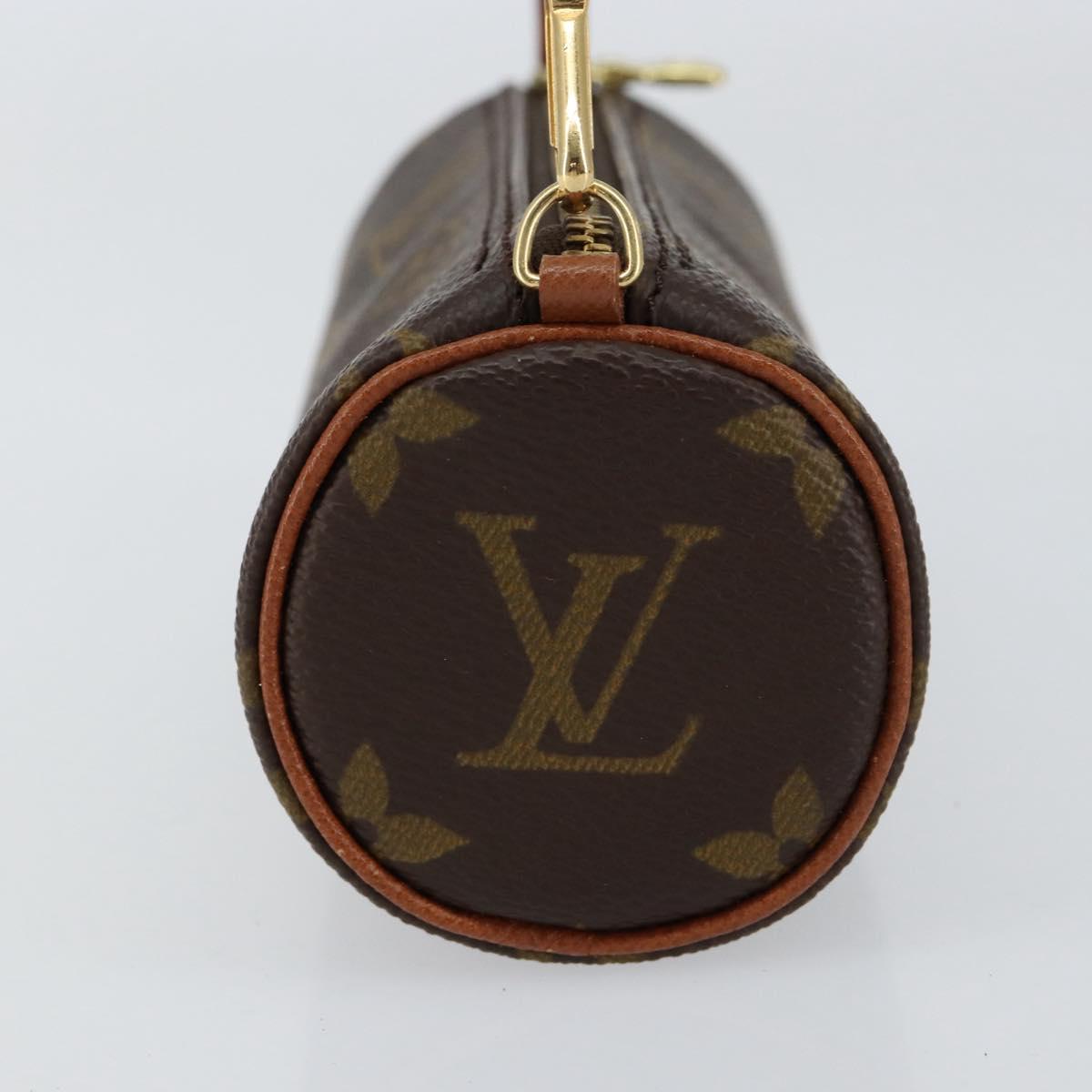 LOUIS VUITTON Monogram Papillon Pouch LV Auth 154806