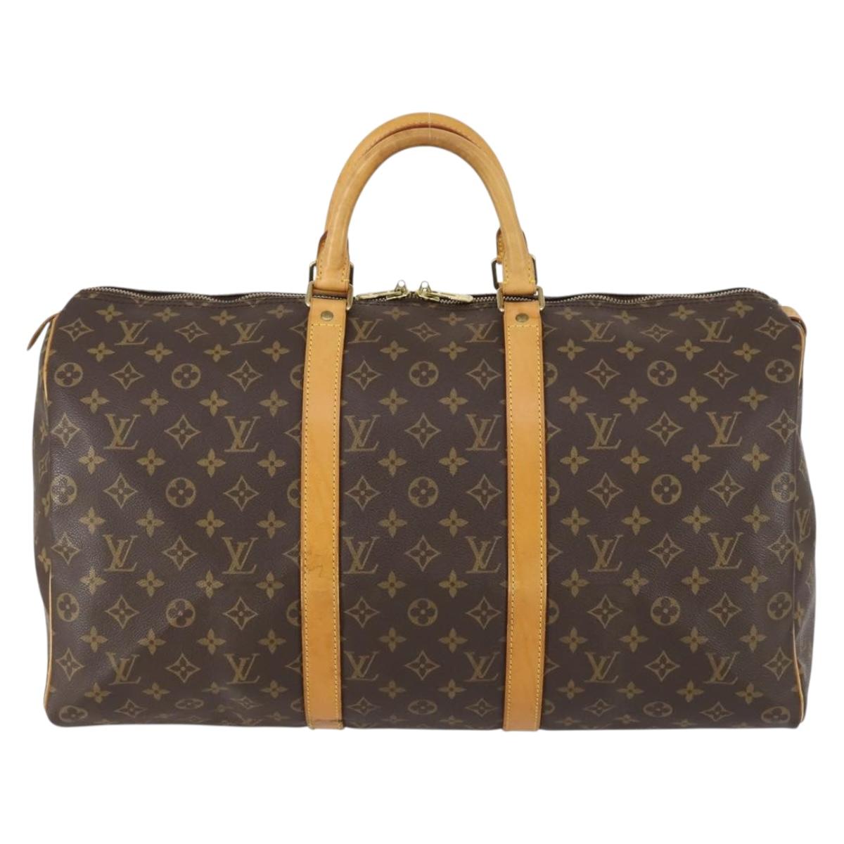 LOUIS VUITTON Monogram Keepall 50 Boston Bag M41426 LV Auth 154808