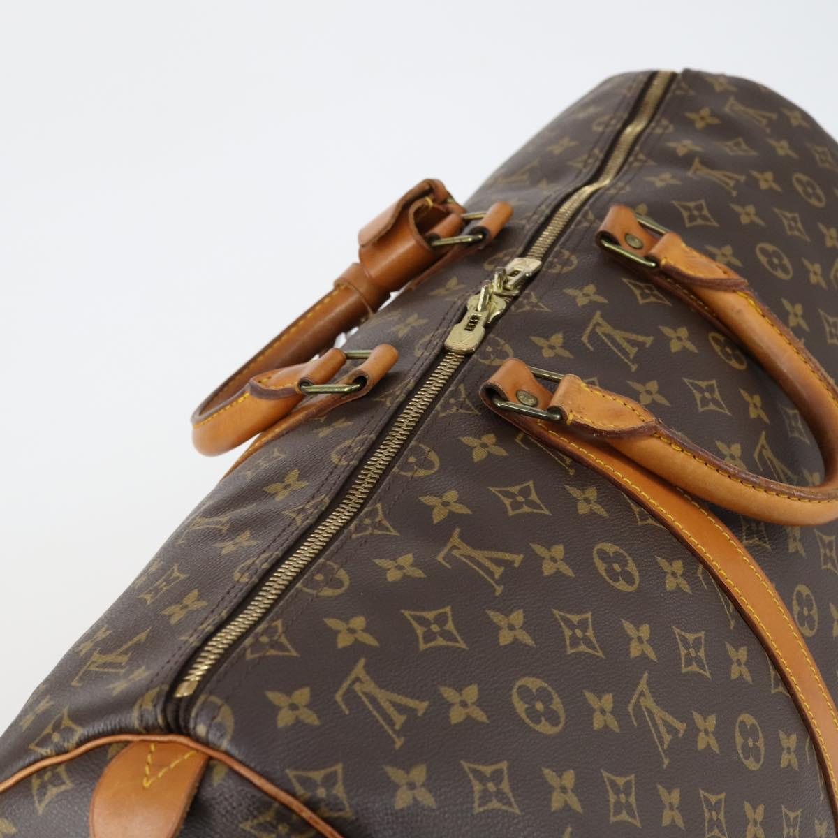LOUIS VUITTON Monogram Keepall 55 Boston Bag M41424 LV Auth 154809