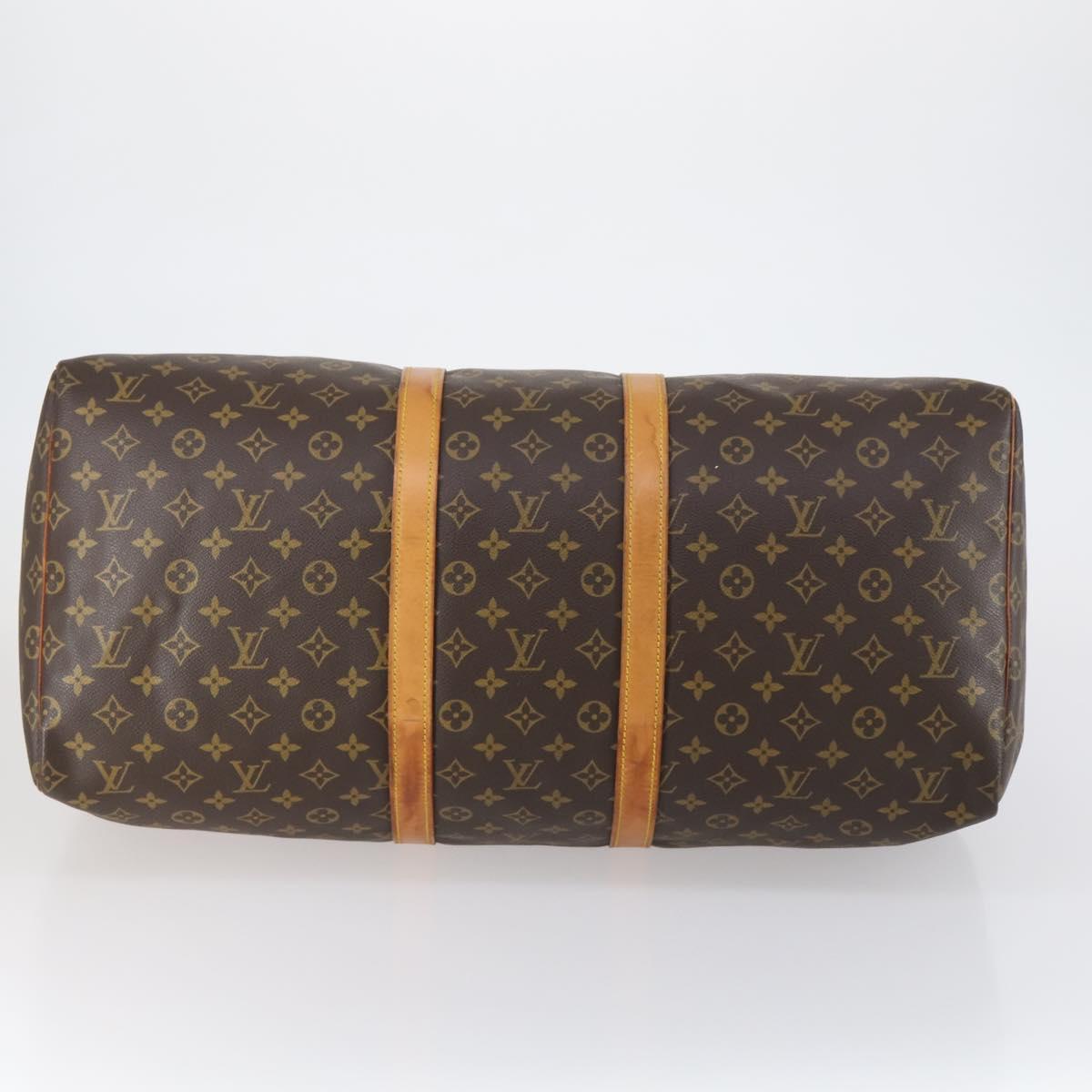LOUIS VUITTON Monogram Keepall 55 Boston Bag M41424 LV Auth 154809