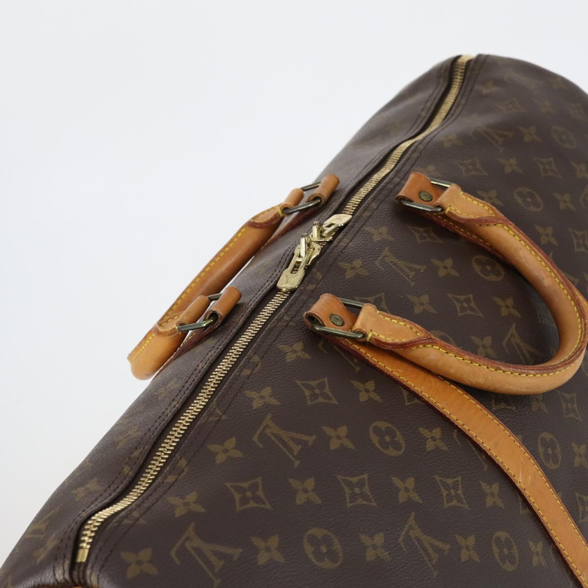 LOUIS VUITTON Monogram Keepall 55 Boston Bag M41424 LV Auth 154811