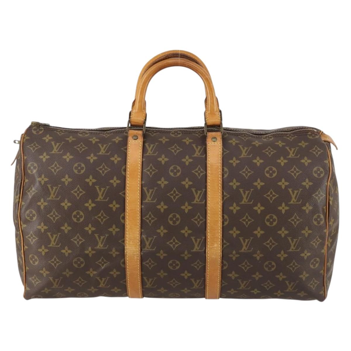LOUIS VUITTON Monogram Keepall 50 Boston Bag M41426 LV Auth 154815