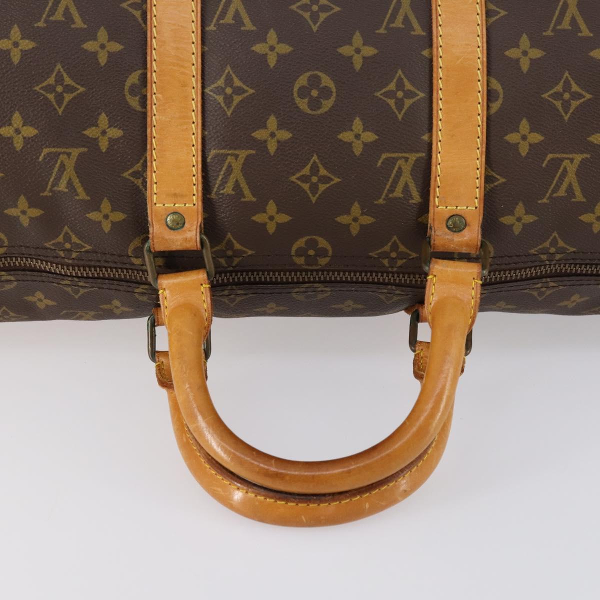 LOUIS VUITTON Monogram Keepall 50 Boston Bag M41426 LV Auth 154815