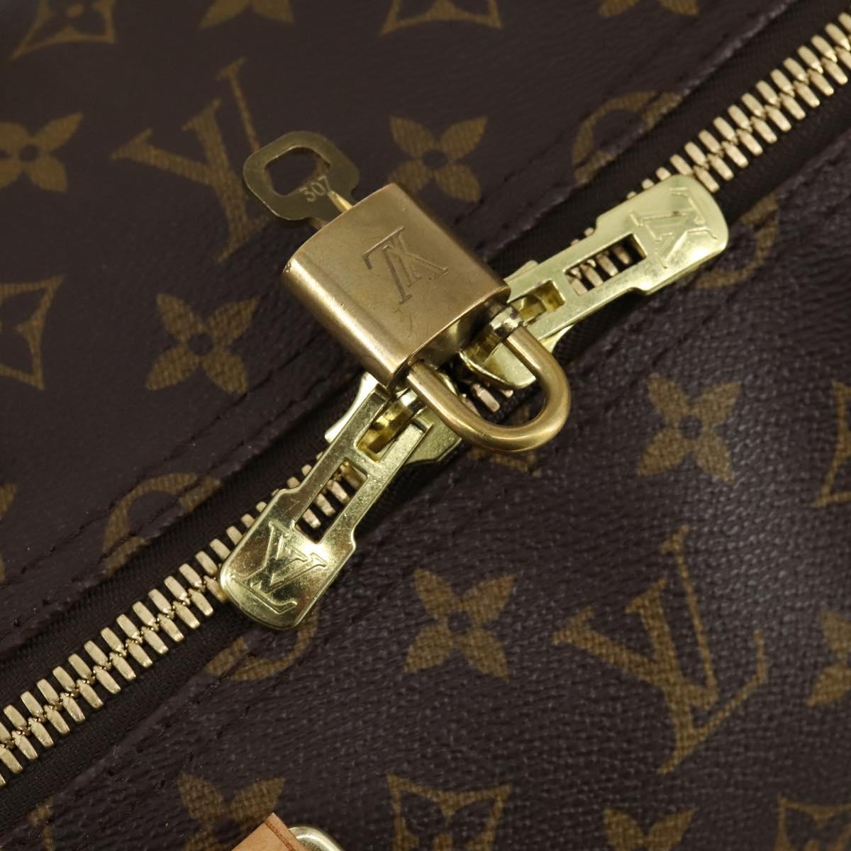 LOUIS VUITTON Monogram Keepall 55 Boston Bag M41424 LV Auth 154817