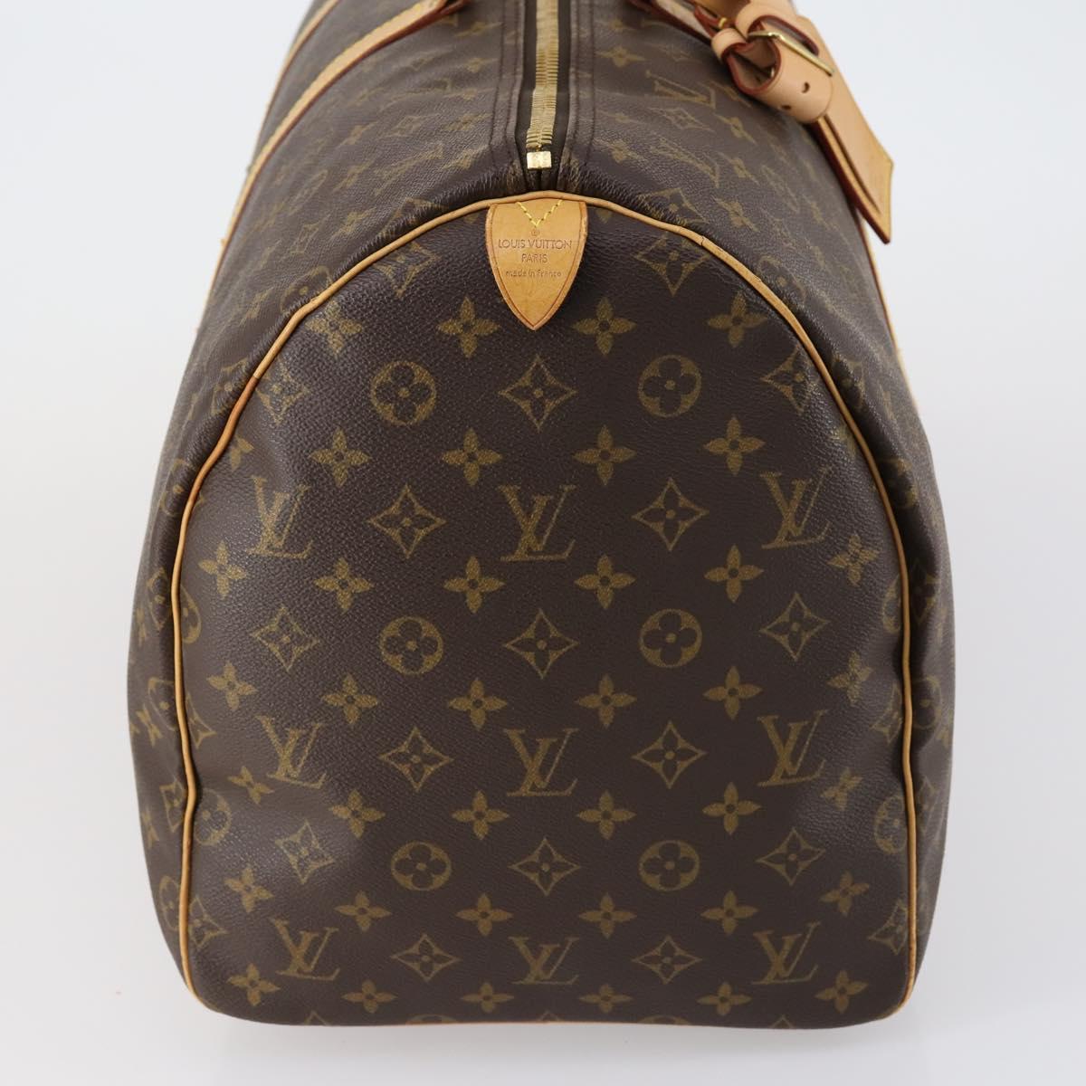 LOUIS VUITTON Monogram Keepall 55 Boston Bag M41424 LV Auth 154817