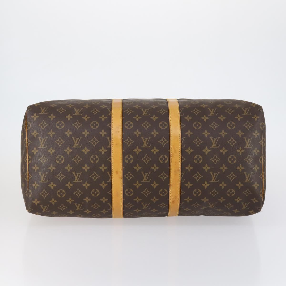 LOUIS VUITTON Monogram Keepall 55 Boston Bag M41424 LV Auth 154818