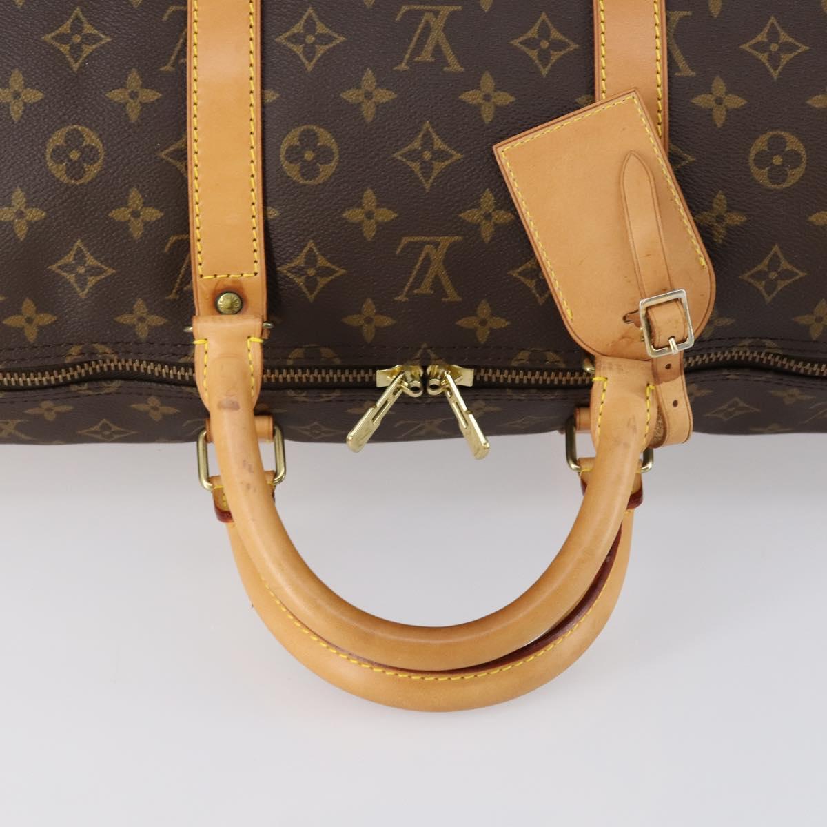 LOUIS VUITTON Monogram Keepall 55 Boston Bag M41424 LV Auth 154819
