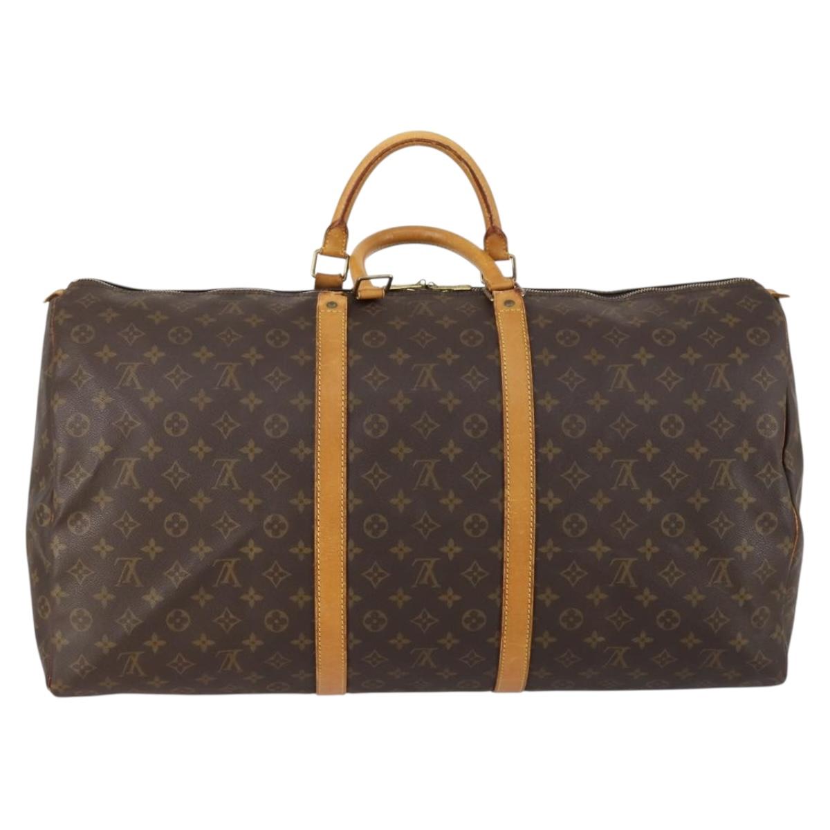 LOUIS VUITTON Monogram Keepall 60 Boston Bag M41422 LV Auth 154821