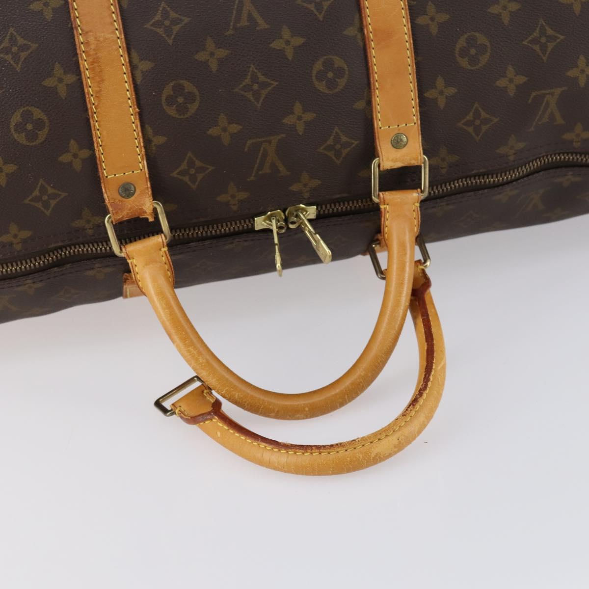 LOUIS VUITTON Monogram Keepall 60 Boston Bag M41422 LV Auth 154821