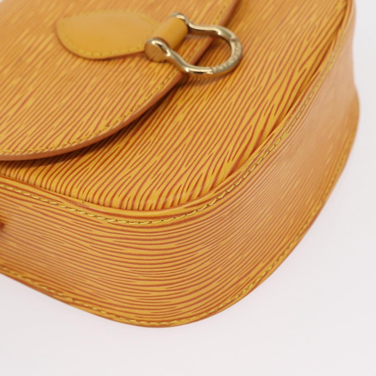 LOUIS VUITTON Epi Saint Cloud PM Shoulder Bag Yellow M52219 LV Auth 154823