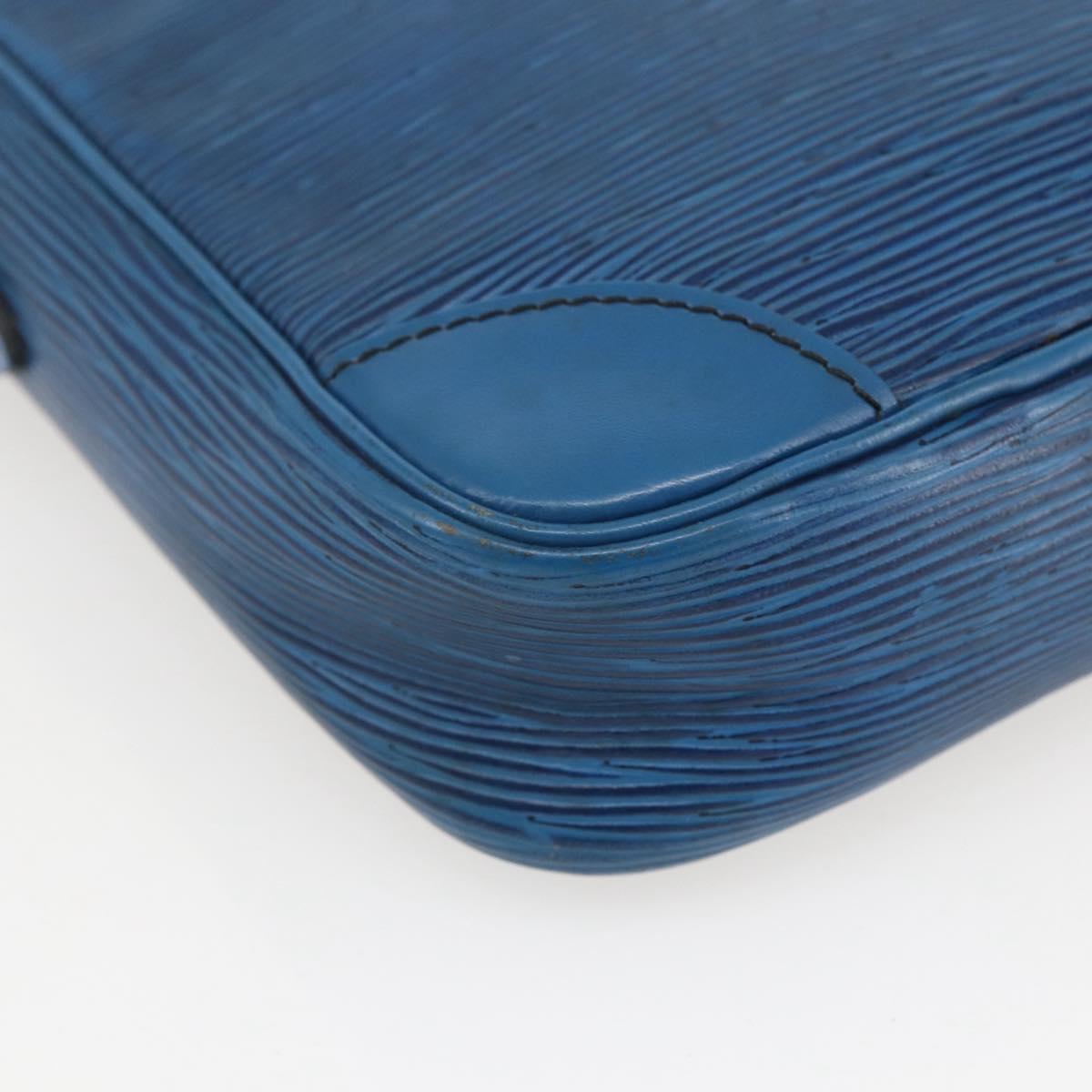 LOUIS VUITTON Epi Danube Shoulder Bag Blue M45635 LV Auth 154824