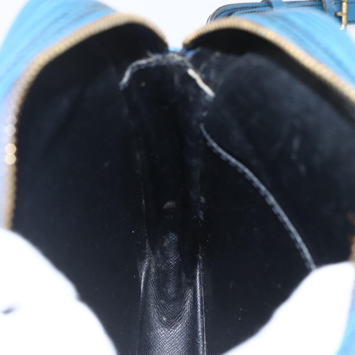LOUIS VUITTON Epi Danube Shoulder Bag Blue M45635 LV Auth 154824