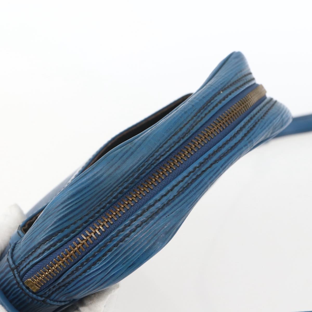 LOUIS VUITTON Epi Danube Shoulder Bag Blue M45635 LV Auth 154824