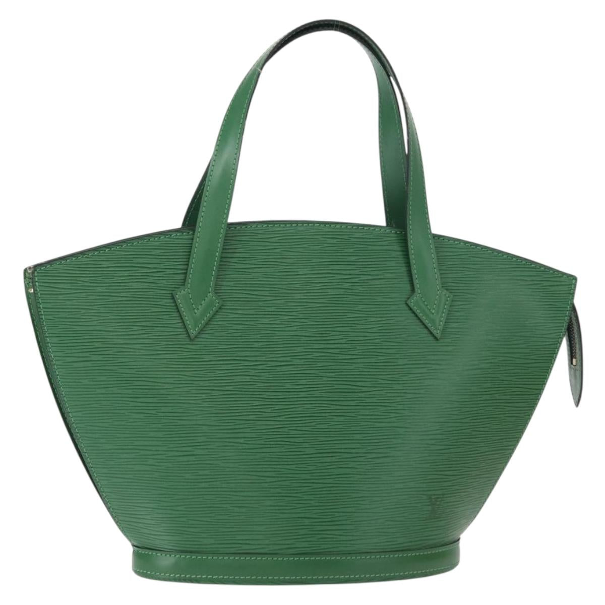 LOUIS VUITTON Epi Saint Jacques Hand Bag Green M52274 LV Auth 154825