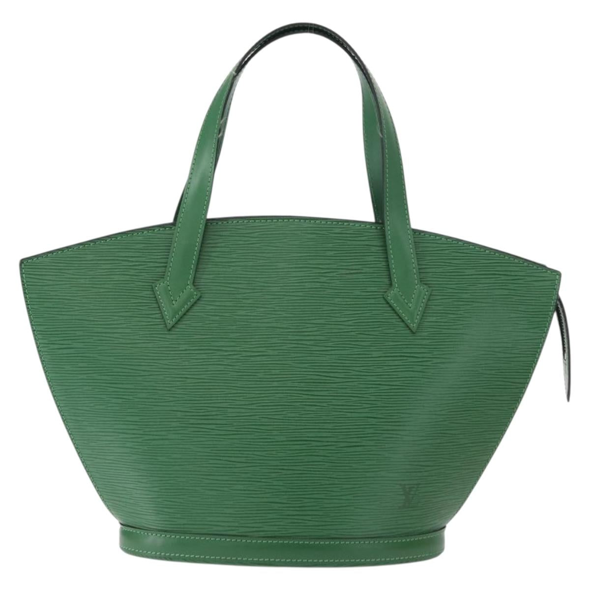 LOUIS VUITTON Epi Saint Jacques Hand Bag Green M52274 LV Auth 154825