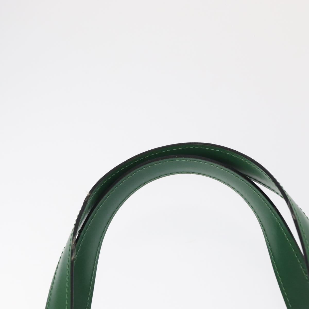 LOUIS VUITTON Epi Saint Jacques Hand Bag Green M52274 LV Auth 154825