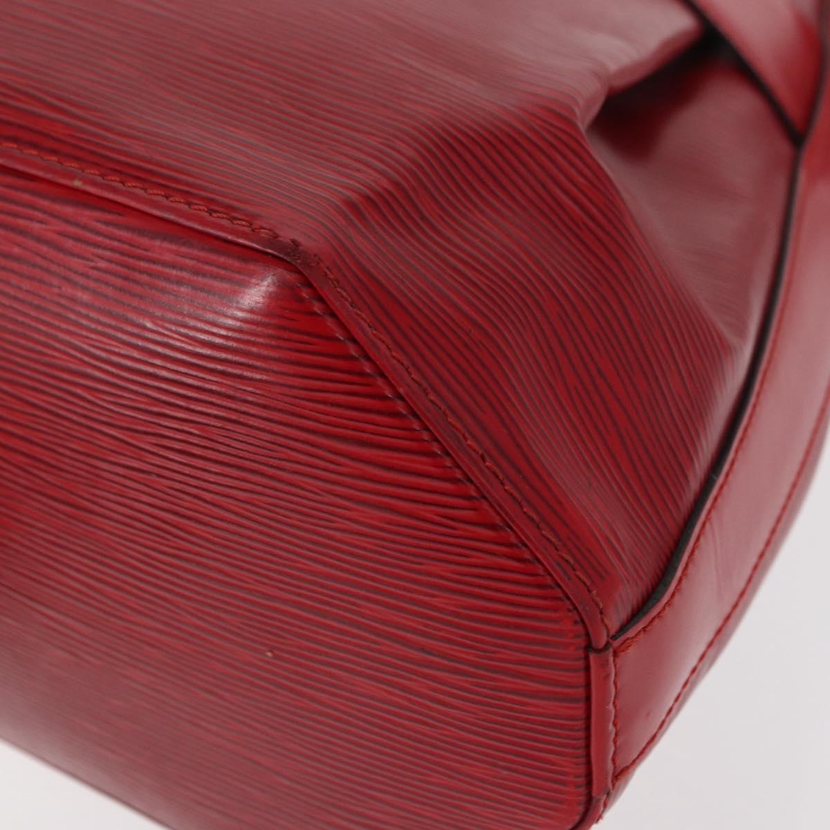 LOUIS VUITTON Epi Sac Depaule PM Shoulder Bag Red M80207 LV Auth 154826