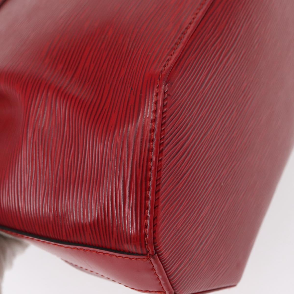 LOUIS VUITTON Epi Sac Depaule PM Shoulder Bag Red M80207 LV Auth 154826