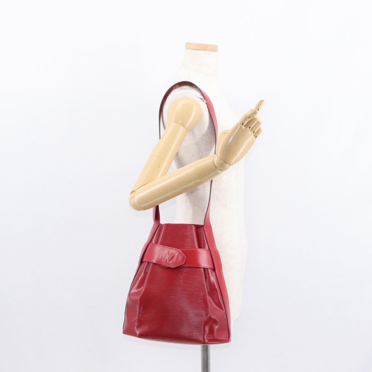 LOUIS VUITTON Epi Sac Depaule PM Shoulder Bag Red M80207 LV Auth 154826