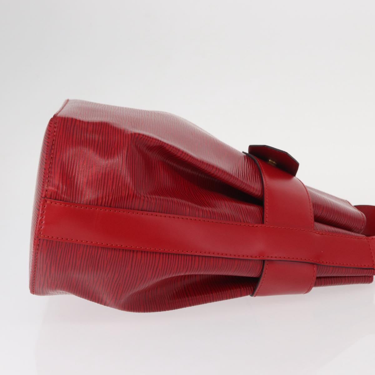 LOUIS VUITTON Epi Sac Depaule PM Shoulder Bag Red M80207 LV Auth 154826