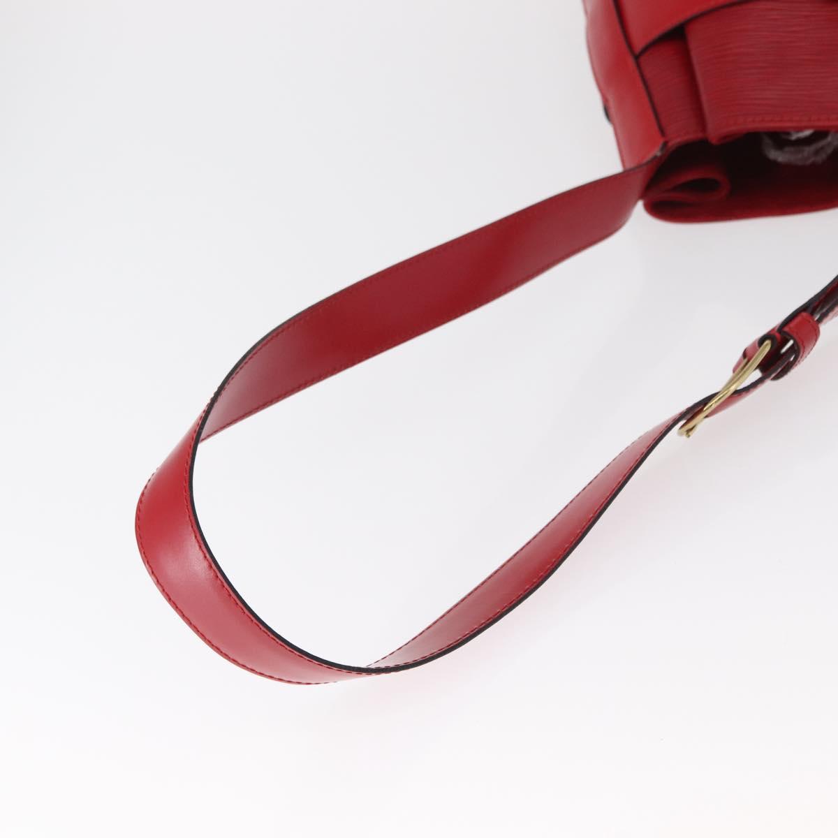 LOUIS VUITTON Epi Sac Depaule PM Shoulder Bag Red M80207 LV Auth 154826