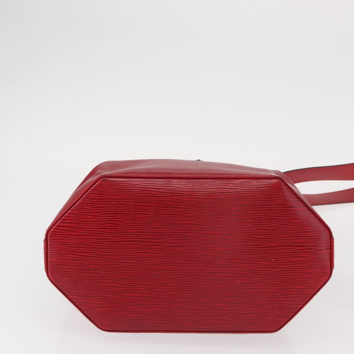 LOUIS VUITTON Epi Sac Depaule PM Shoulder Bag Red M80207 LV Auth 154826