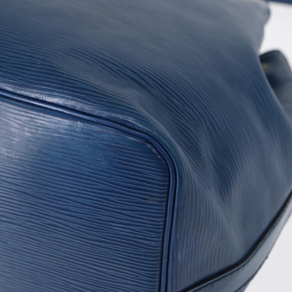 LOUIS VUITTON Epi Petit Noe Shoulder Bag Blue M44105 LV Auth 154827